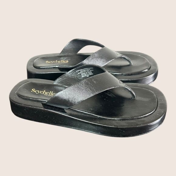 Seychelles Black Women's Sandals - Picture 4 of 9